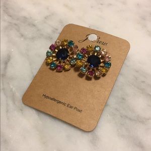 J Crew multi color earrings